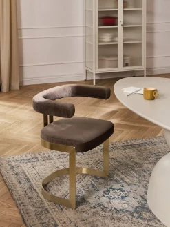 Westwing Collection Silla cantilever tapizada Gianni^ Sillas