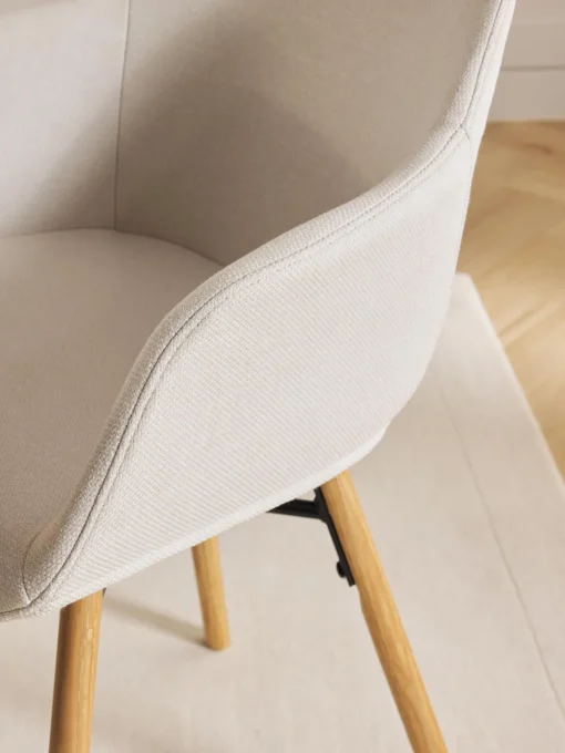 Westwing Collection Silla con asiento estrecho y reposabrazos Fiji