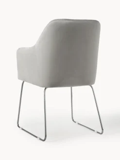 Westwing Collection Silla con reposabrazos de terciopelo Isla^ Sillas Con Reposabrazos|Sillas
