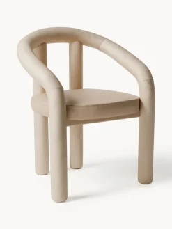 Westwing Collection Silla con reposabrazos de terciopelo Calan