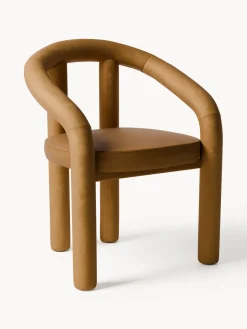 Westwing Collection Silla con reposabrazos de terciopelo Calan^ Sillas