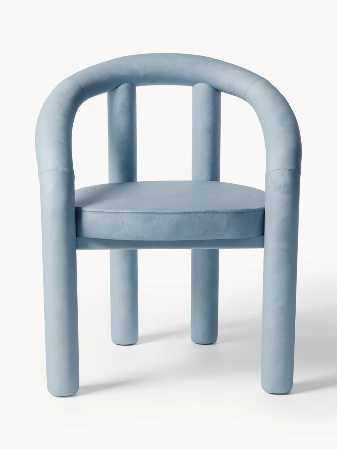 Westwing Collection Silla con reposabrazos de terciopelo Calan^ Sillas