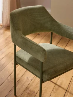 Westwing Collection Silla con reposabrazos de pana Zoe