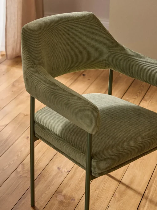 Westwing Collection Silla con reposabrazos de pana Zoe