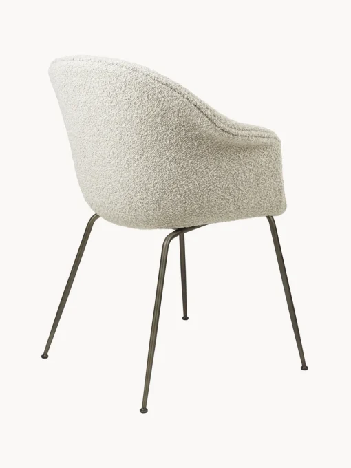 GUBI Silla con reposabrazos en tejido bouclé Bat