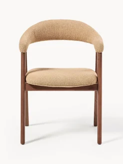 Westwing Collection Silla con reposabrazos tapizada en tejido bouclé Nik^ Sillas Con Reposabrazos|Sillas