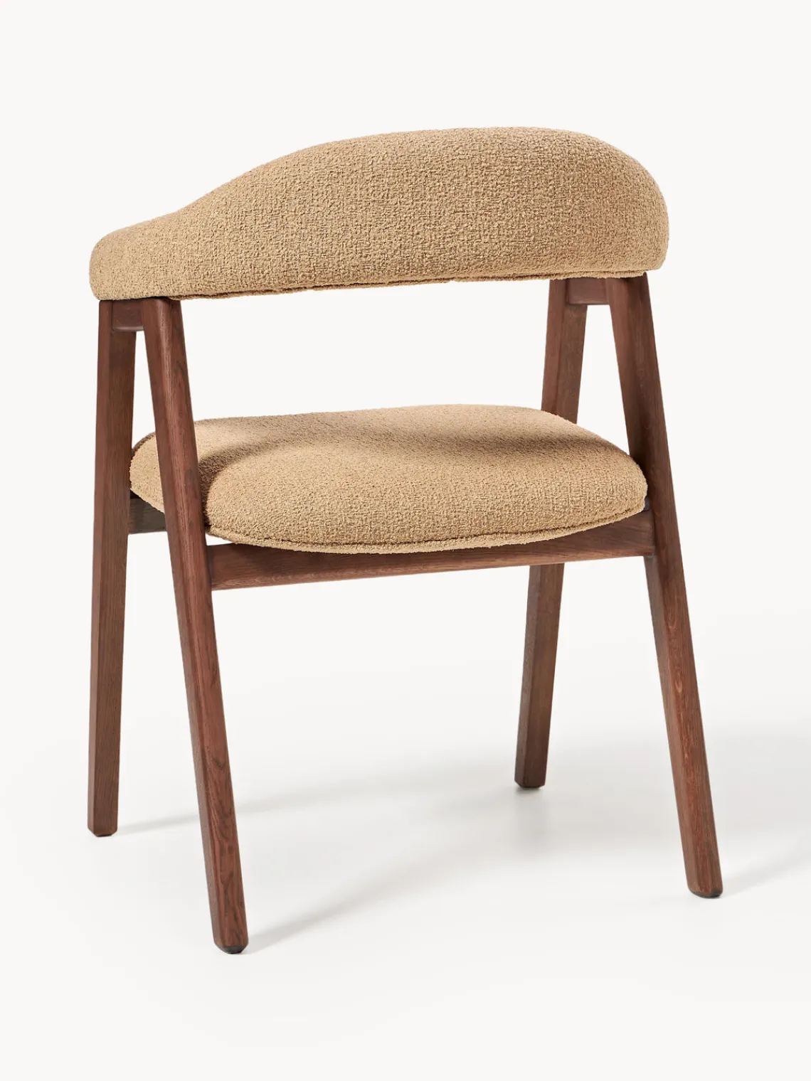 Westwing Collection Silla con reposabrazos tapizada en tejido bouclé Nik^ Sillas Con Reposabrazos|Sillas