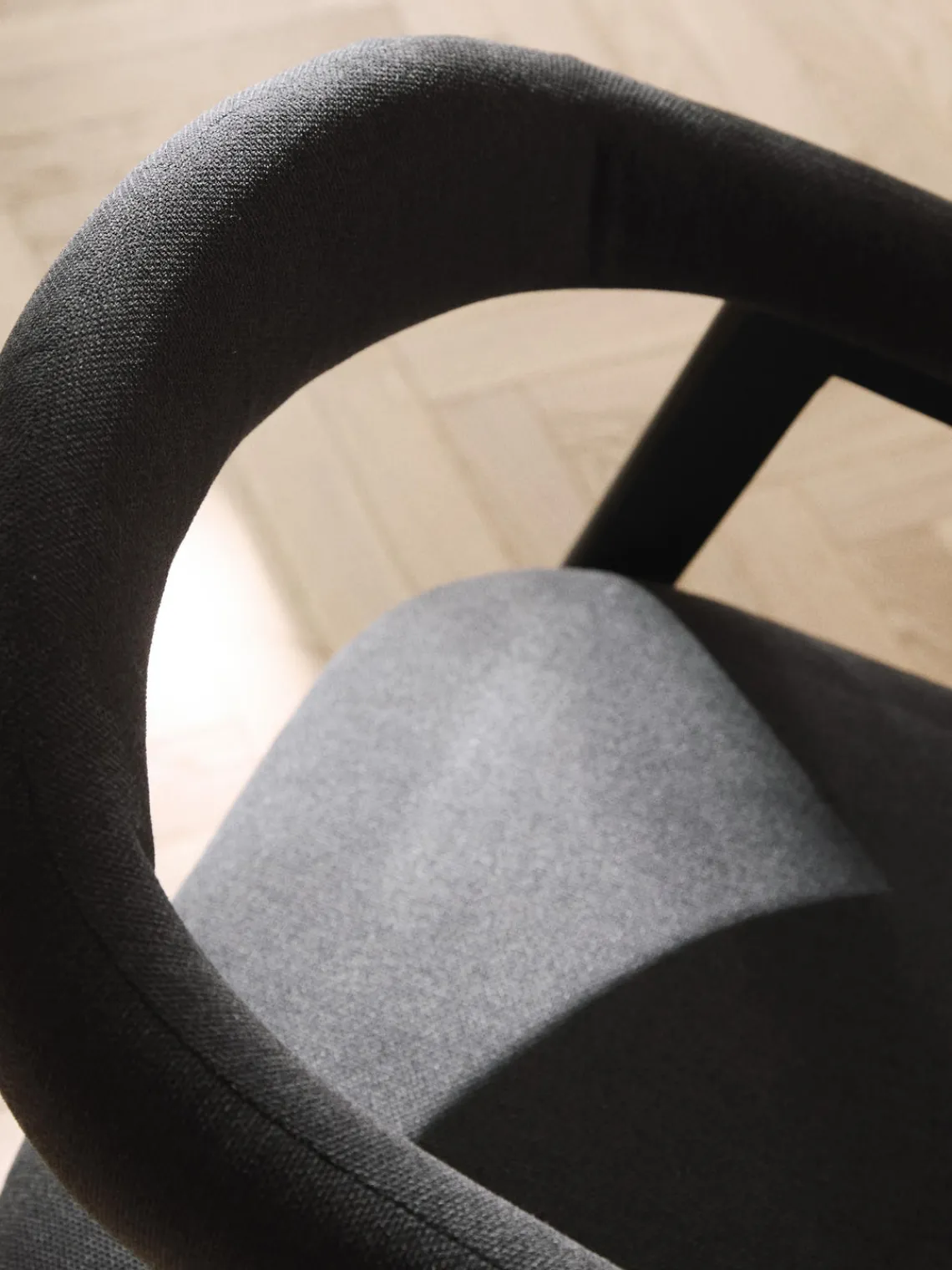 Westwing Collection Silla con reposabrazos tapizada Nik