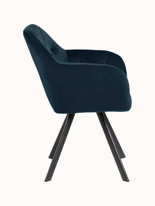 Silla con repozabrazos de terciopelo Lola^ Sillas Con Reposabrazos|Sillas