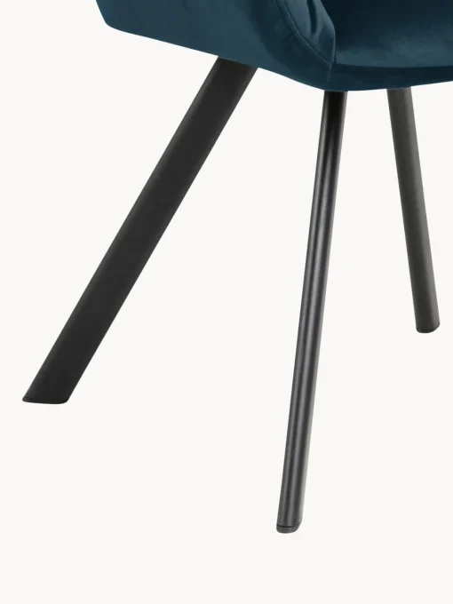 Silla con repozabrazos de terciopelo Lola^ Sillas Con Reposabrazos|Sillas