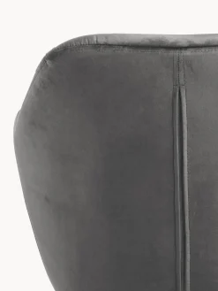 Silla con repozabrazos de terciopelo Lola