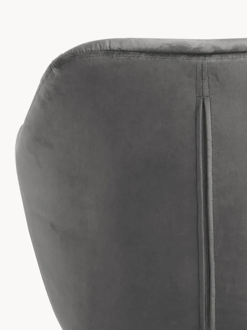Silla con repozabrazos de terciopelo Lola