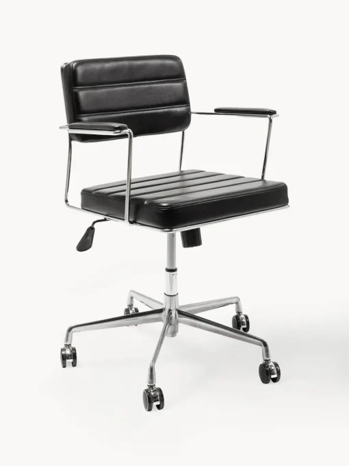 Kare Design Silla de escritorio de cuero sintético Dottore