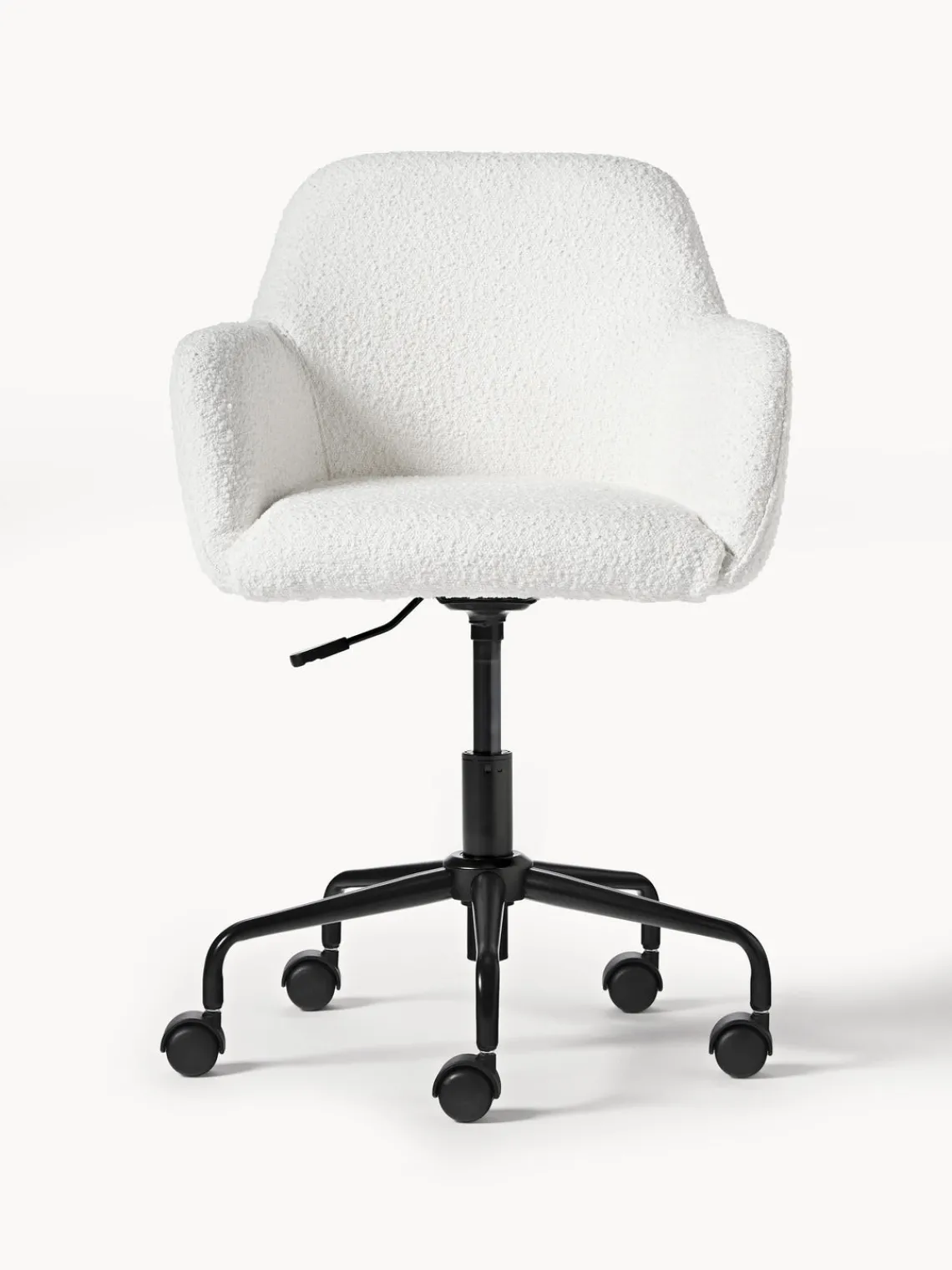 Westwing Collection Silla de escritorio en tejido bouclé Lucie