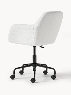 Westwing Collection Silla de escritorio en tejido bouclé Lucie