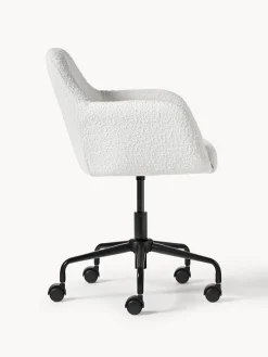 Westwing Collection Silla de escritorio en tejido bouclé Lucie