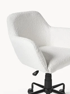 Westwing Collection Silla de escritorio en tejido bouclé Lucie