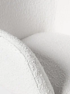 Westwing Collection Silla de escritorio en tejido bouclé Lucie