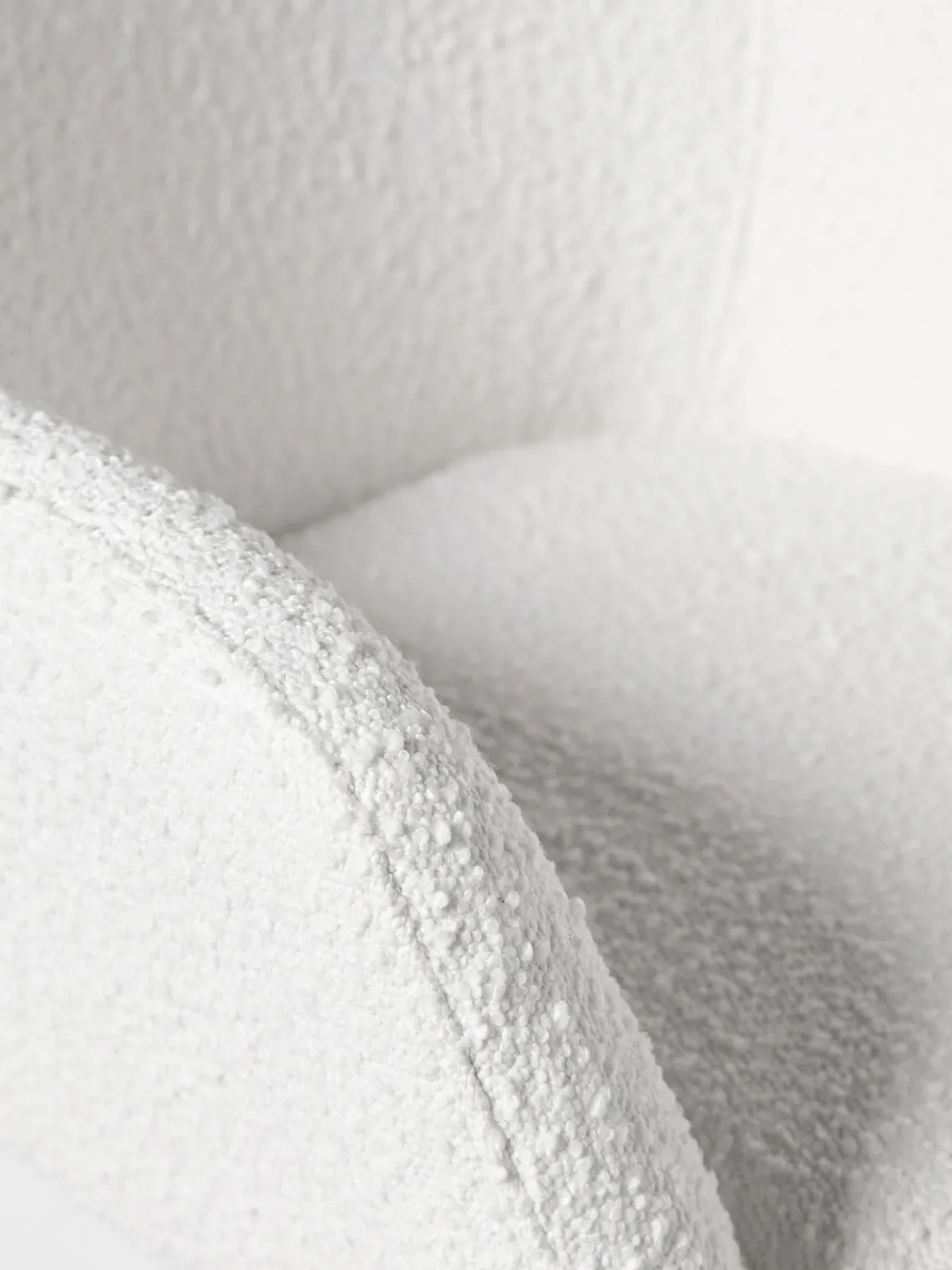 Westwing Collection Silla de escritorio en tejido bouclé Lucie