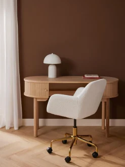 Westwing Collection Silla de escritorio en tejido bouclé Lucie^ Sillas De Escritorio|Sillas De Escritorio