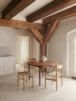 Carl Hansen & Søn Silla de madera con asiento tejido a mano CH36