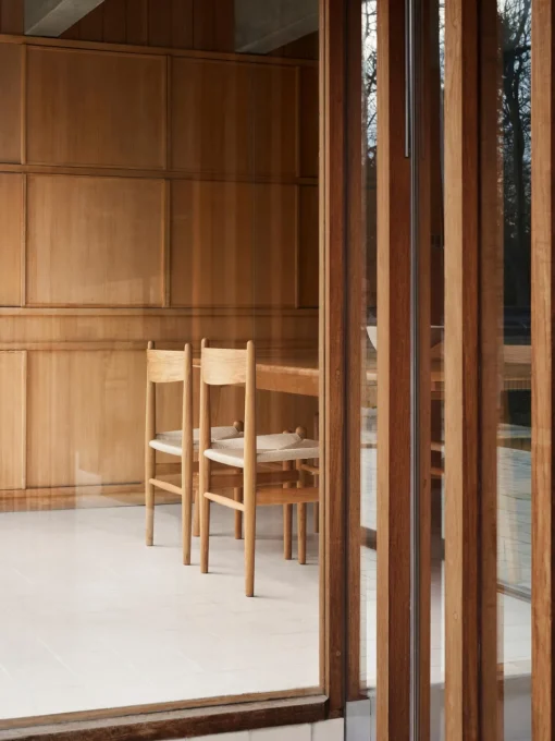Carl Hansen & Søn Silla de madera con asiento tejido a mano CH36