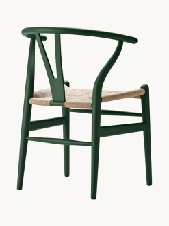Carl Hansen & Søn Silla de madera con asiento tejido a mano CH23^ Sillas