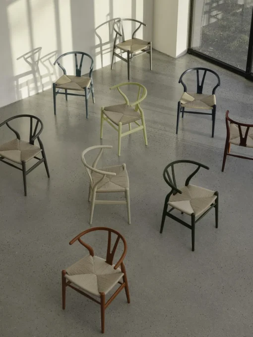 Carl Hansen & Søn Silla de madera con asiento tejido a mano CH24^ Sillas