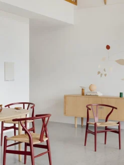 Carl Hansen & Søn Silla de madera con asiento de tejido Ch24 Wishbone Chair^ Sillas De Madera|Sillas