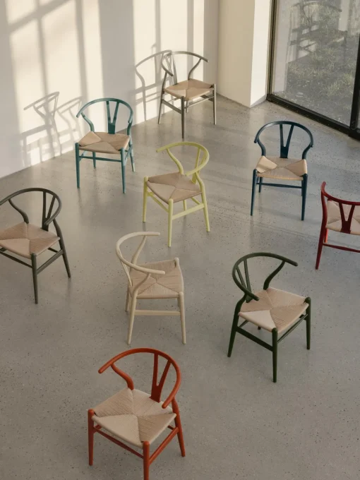 Carl Hansen & Søn Silla de madera con asiento de tejido Ch24 Wishbone Chair^ Sillas De Madera|Sillas