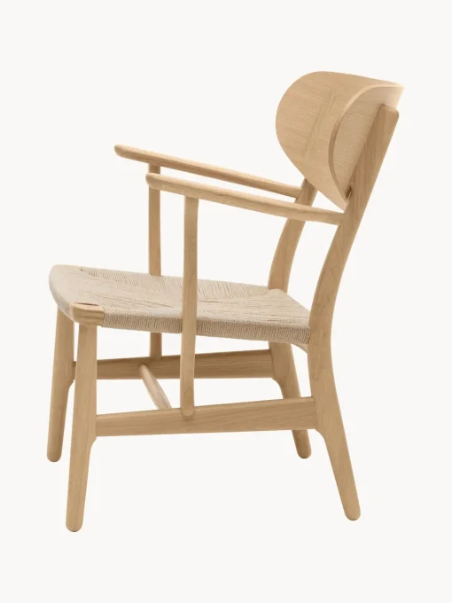 Carl Hansen & Søn Silla de madera con asiento tejido a mano CH22