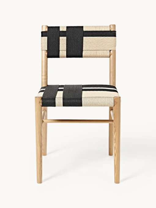 Westwing Collection Silla de madera de fresno Mani