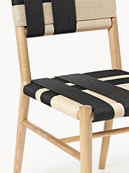 Westwing Collection Silla de madera de fresno Mani