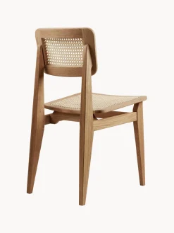GUBI Silla de madera de roble con tejido vienés C-Chair