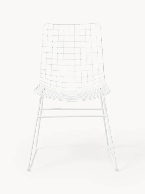 HKLIVING Silla de metal Wire