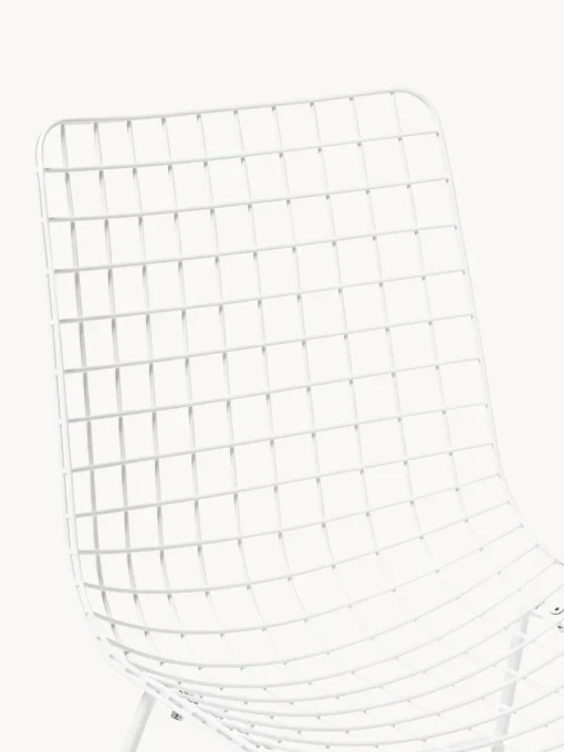 HKLIVING Silla de metal Wire