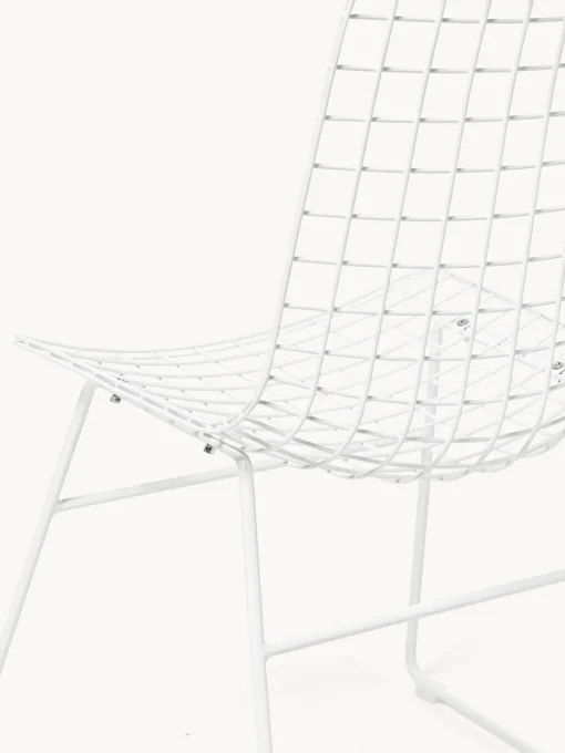 HKLIVING Silla de metal Wire