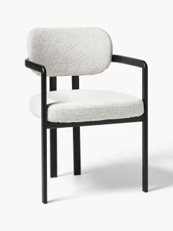 Westwing Collection Silla en tejido bouclé Adrien^ Sillas Con Reposabrazos|Sillas