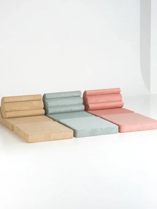 Wigiwama Silla infantil plegable artesanal de pana Flipster^Niños Puf Infantiles