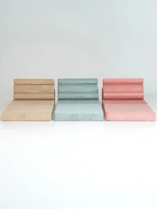 Wigiwama Silla infantil plegable artesanal de pana Flipster^Niños Puf Infantiles