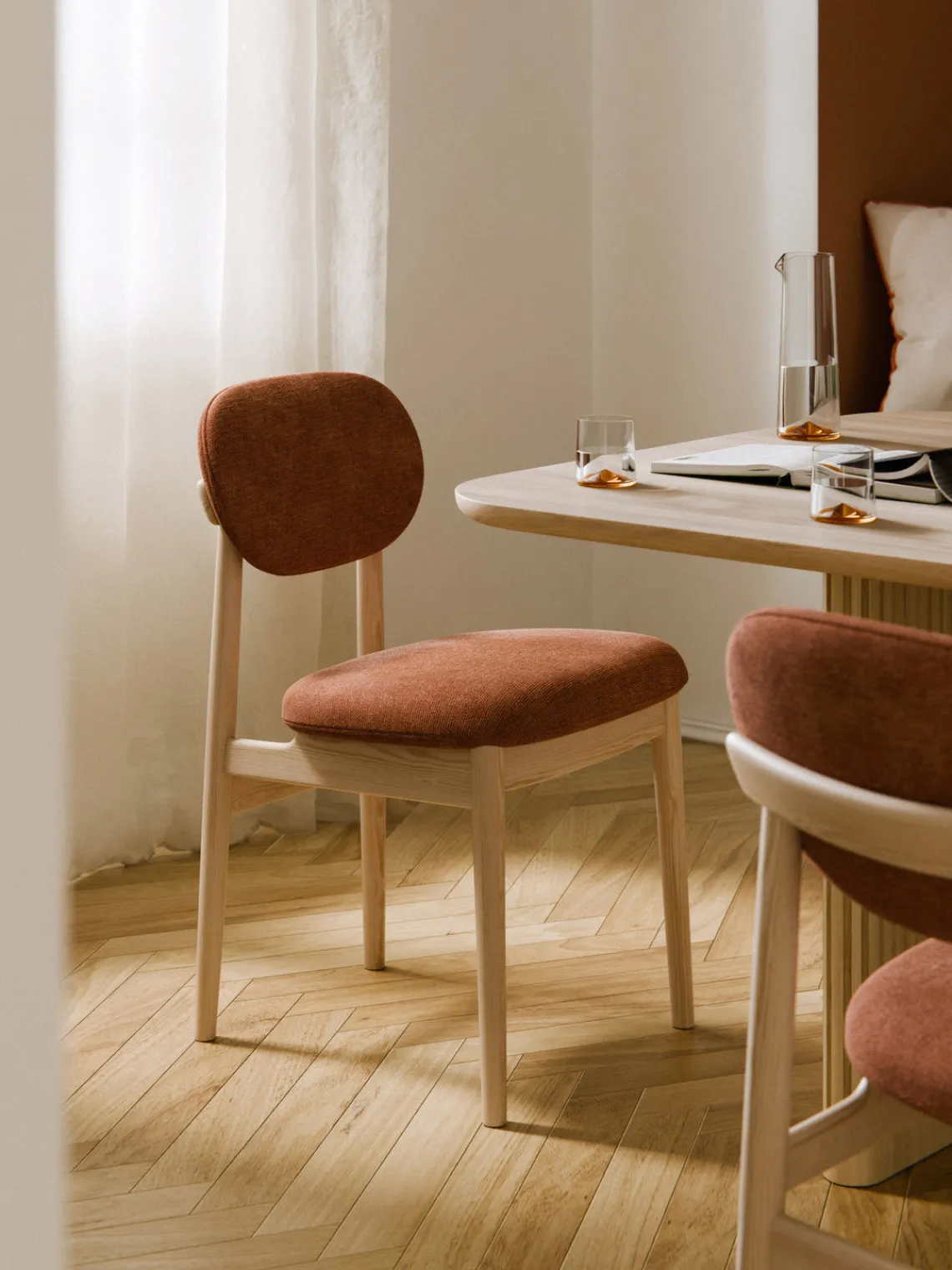 Westwing Collection Silla tapizada Ash