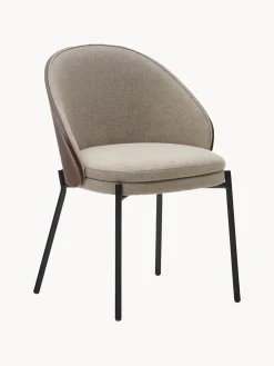 Silla tapizada de chenilla Eamy^ Sillas