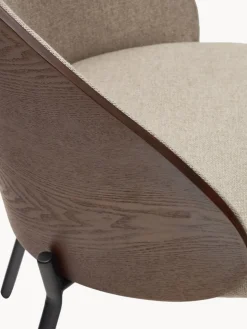 Silla tapizada de chenilla Eamy^ Sillas