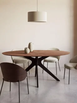 Silla tapizada de chenilla Eamy^ Sillas