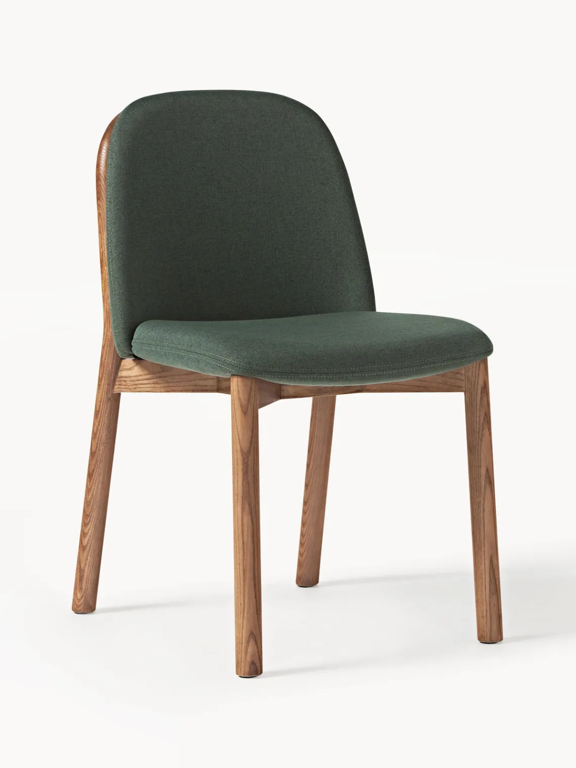 Westwing Collection Silla tapizada de madera de fresno Julie