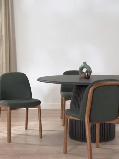 Westwing Collection Silla tapizada de madera de fresno Julie