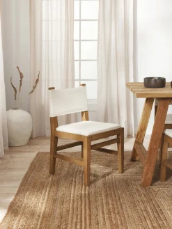 Westwing Collection Silla tapizada de madera Liano