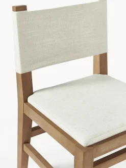 Westwing Collection Silla tapizada de madera Liano