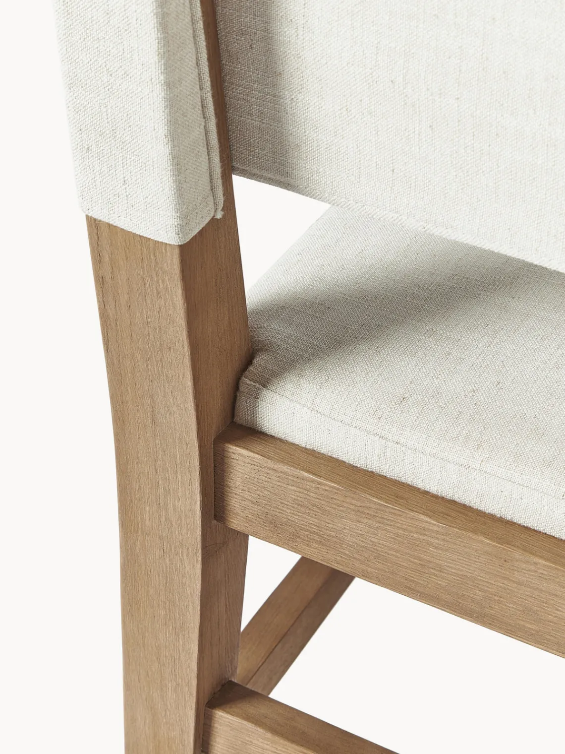 Westwing Collection Silla tapizada de madera Liano