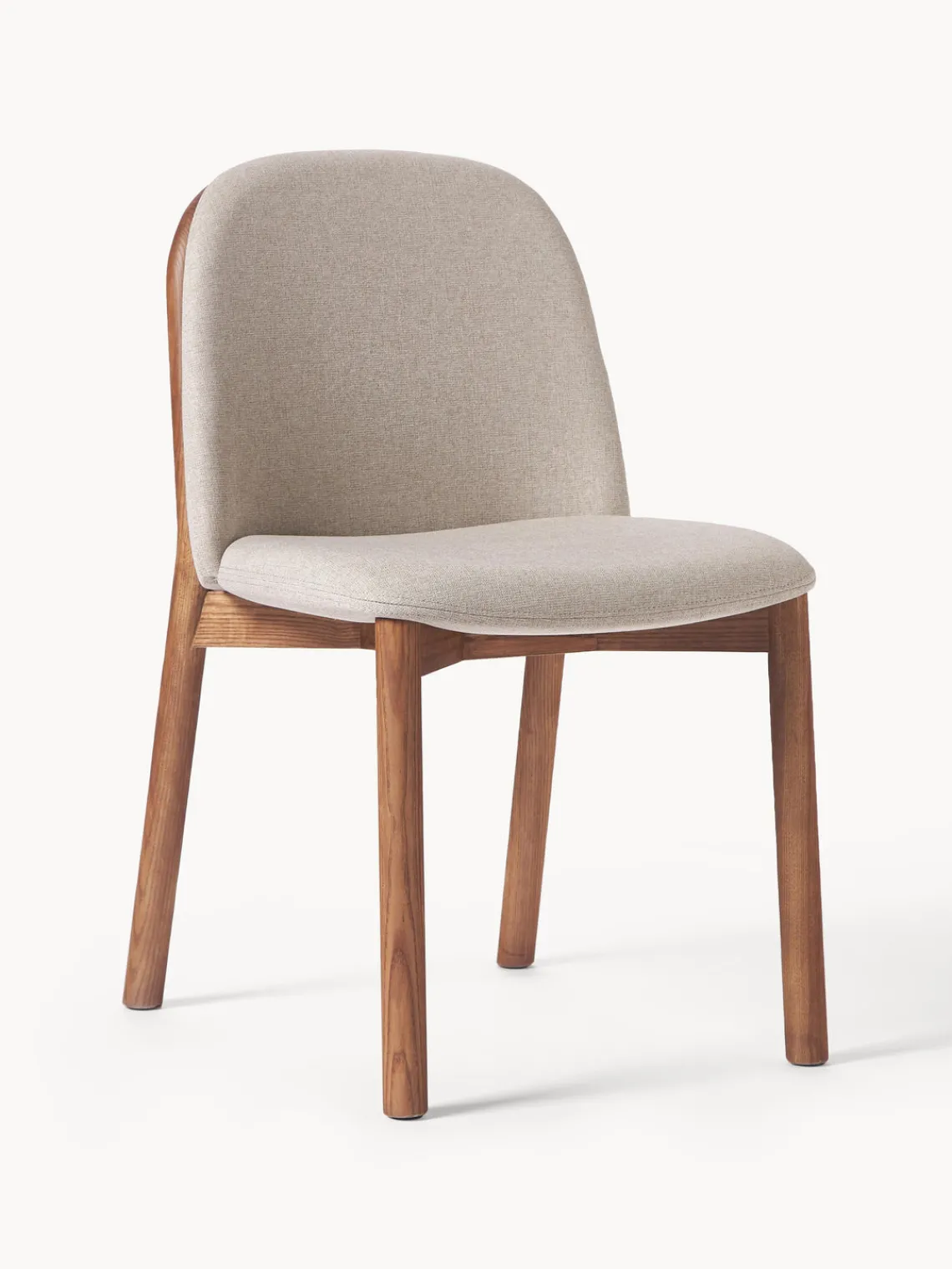 Westwing Collection Silla tapizada de madera de fresno Julie^ Sillas De Madera|Sillas